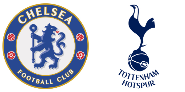 Chelsea vs Tottenham Rivalry & History - Badges side-by-side