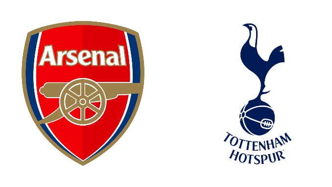 Arsenal vs Tottenham - North London Derby Badges